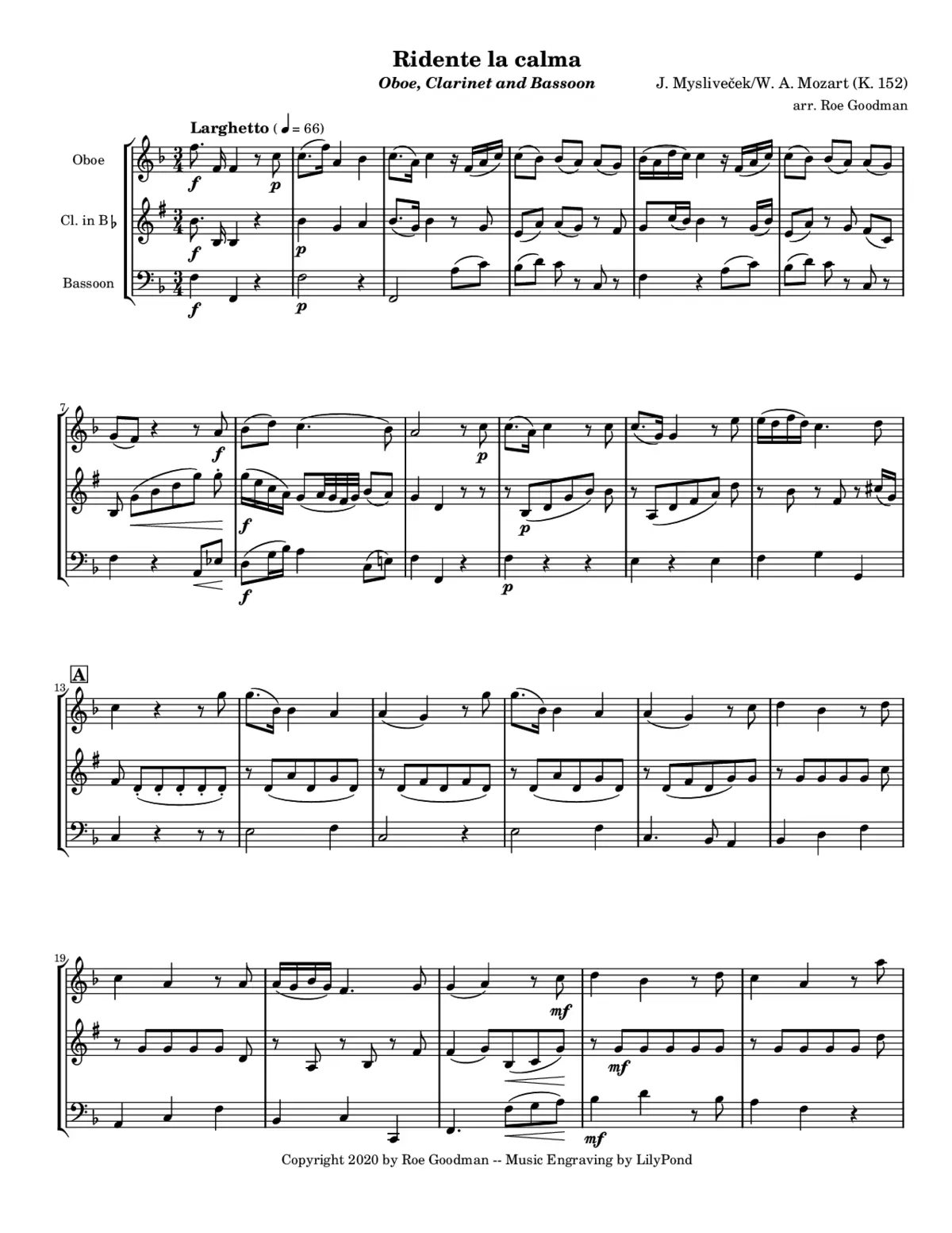 Ridente la calma - Page 1