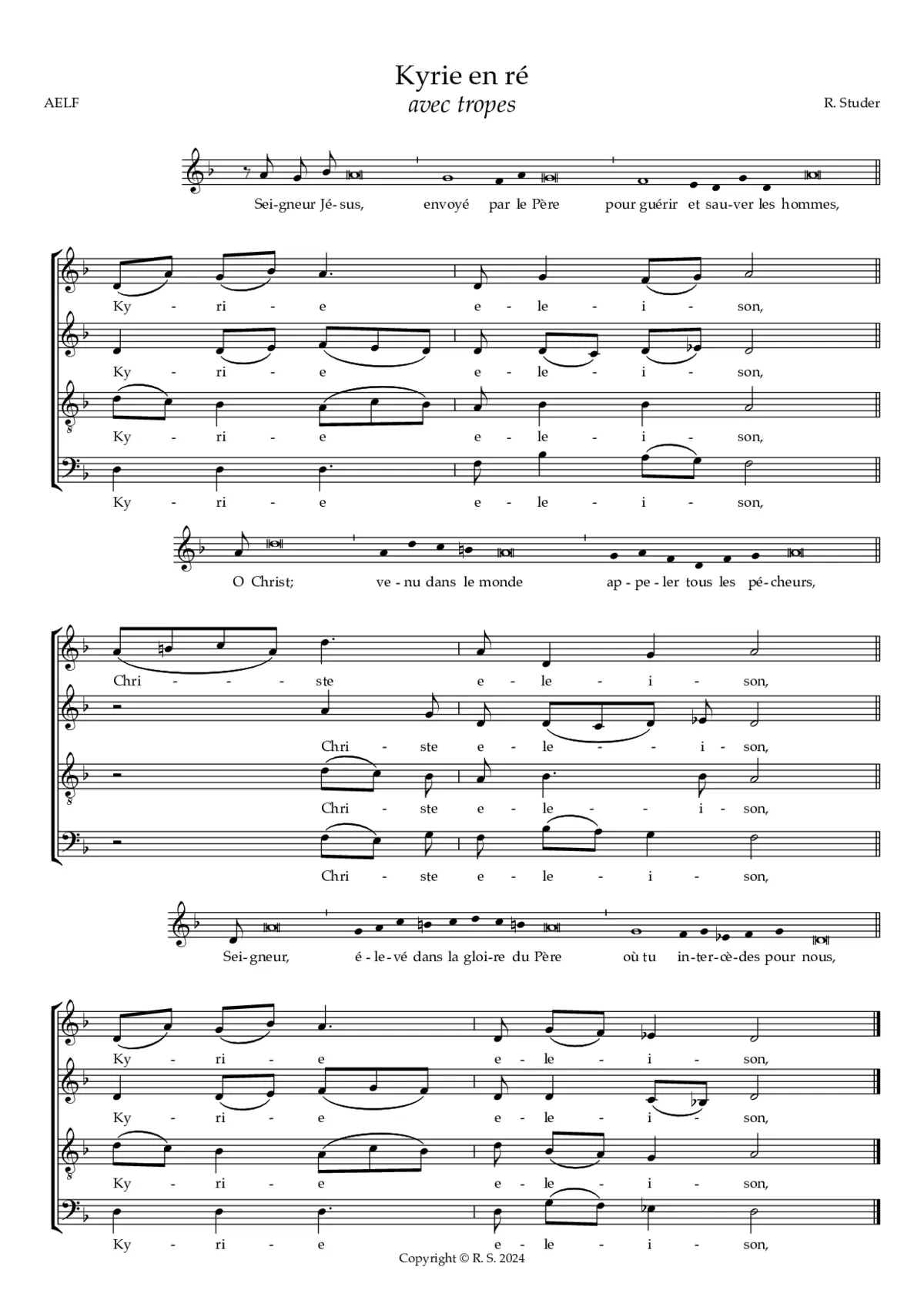 Kyrie en re - Page 1