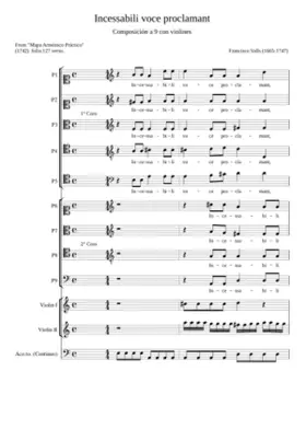 Incessabili voce proclamant