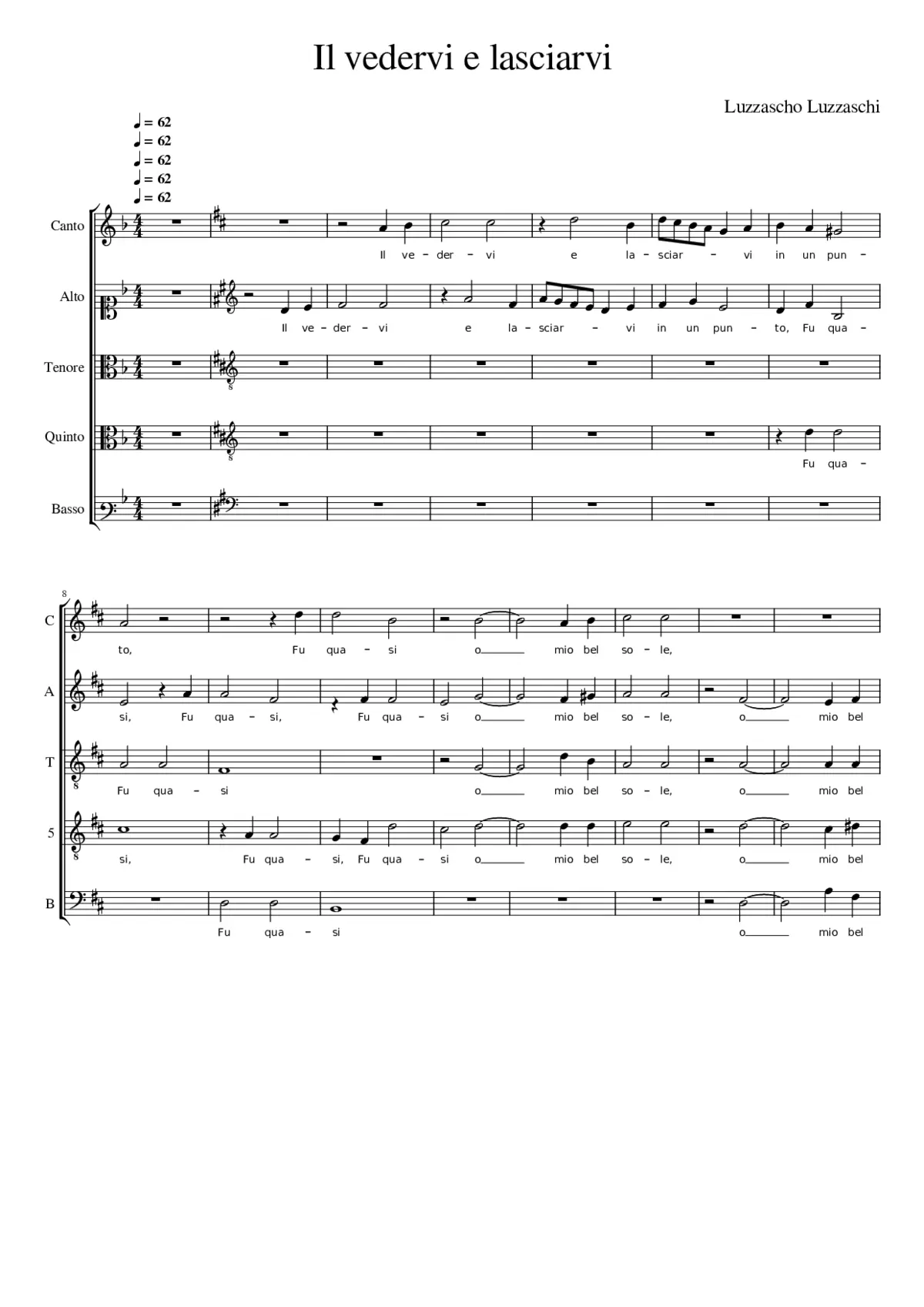 Il vedervi e lasciarvi - Page 1