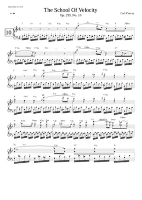 Scool of Velocity op.299 no.1 Czerny