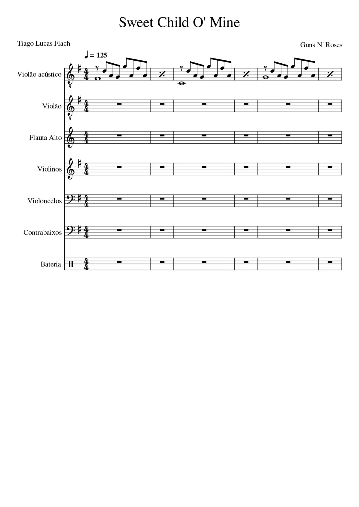 Sweet Child O' Mine - Page 1