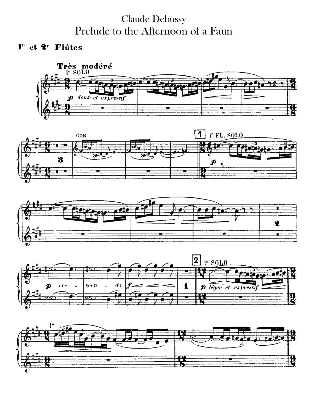 Prélude à l’après-midi d’un faune - Page 1