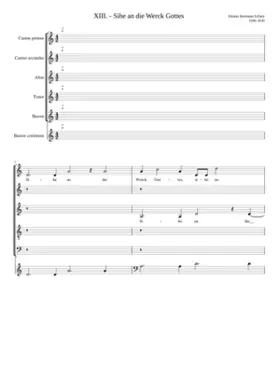 Siehe an die Werk Gottes