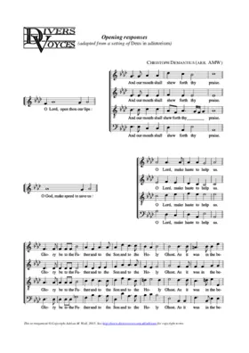 Opening responses (Demantius)