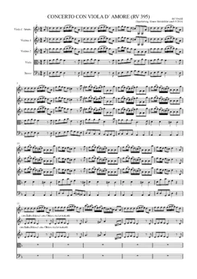 Concerto for Viola d'amore in D minor