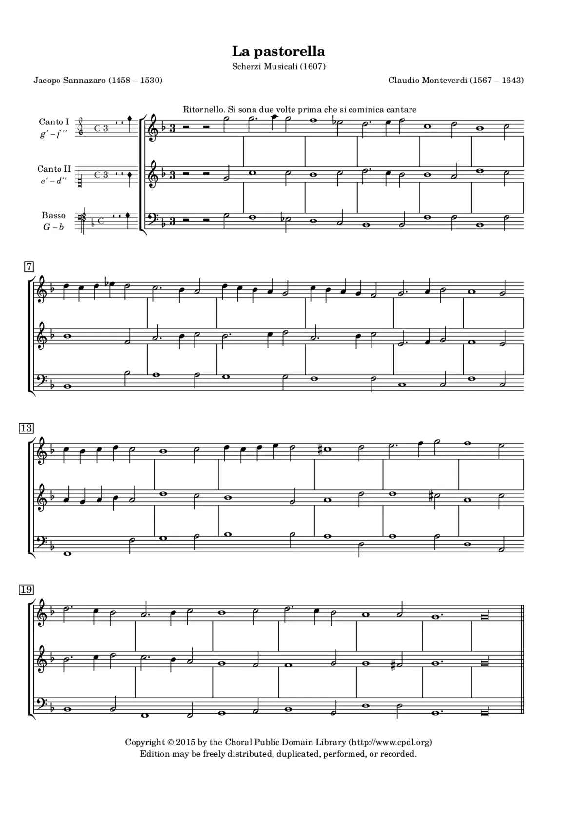 La pastorella - Page 1
