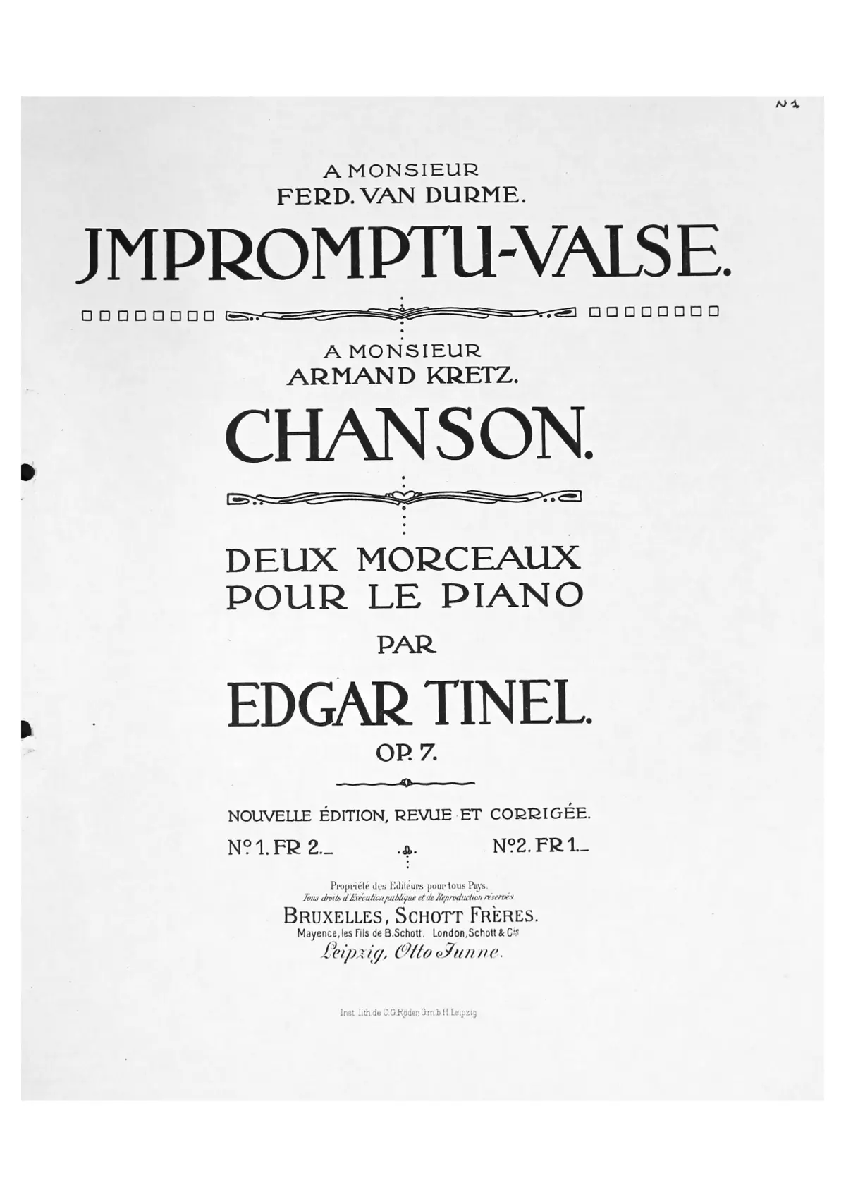 2 Morceaux - Page 1