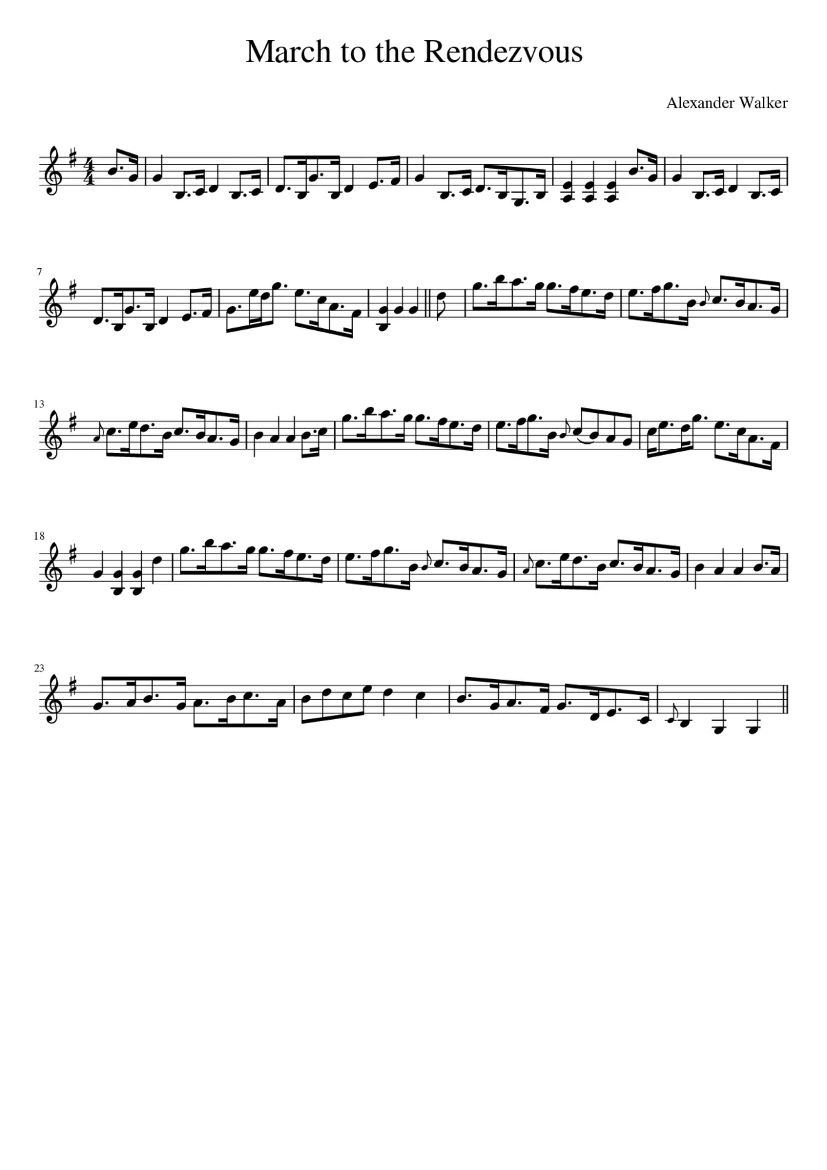 March to the Rendezvous - Page 1