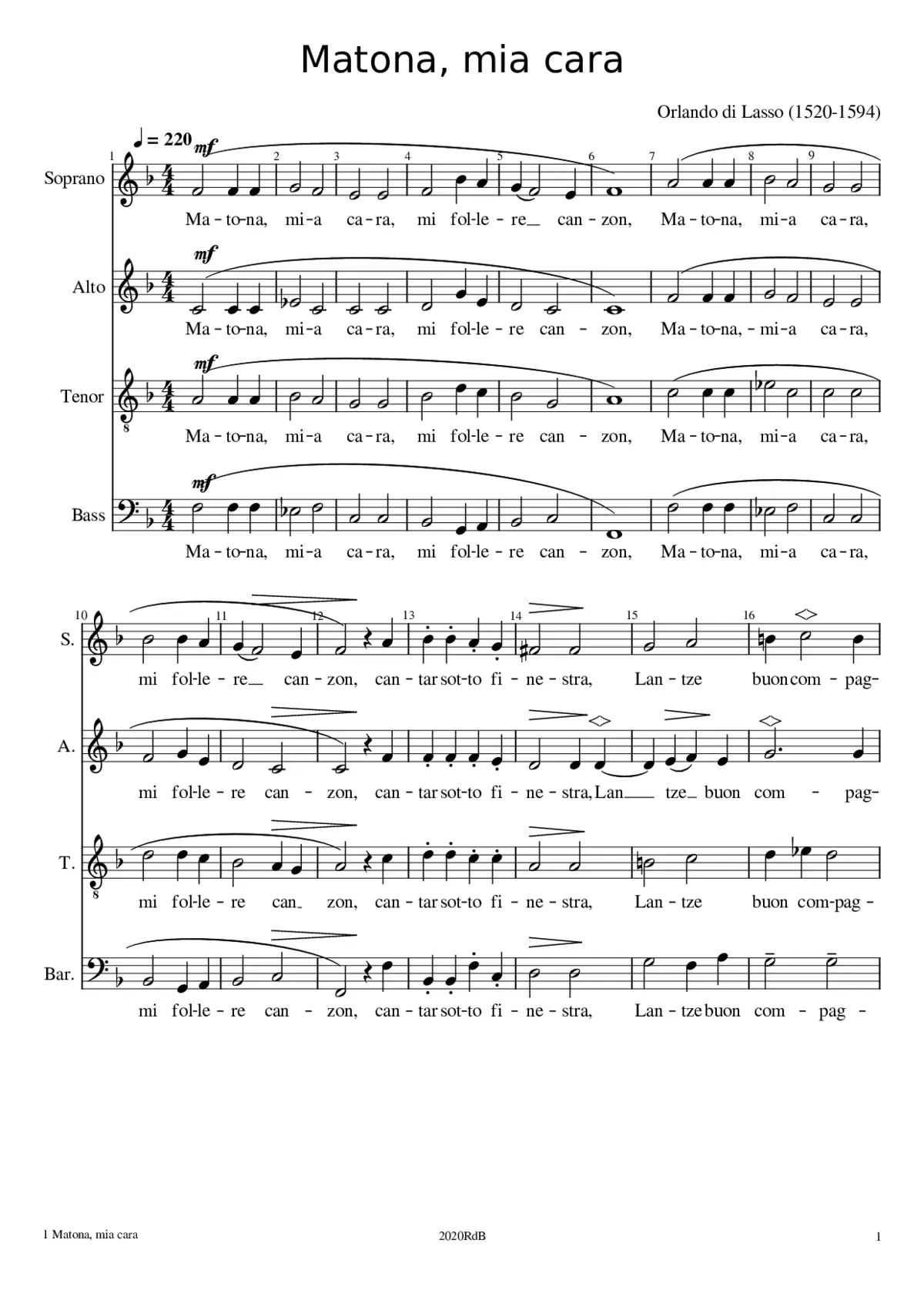 Matona mia cara - Page 1