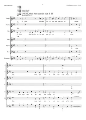 O God thou hast cast us out Z 36