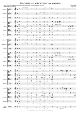 Magnificat a 4 chori con violini