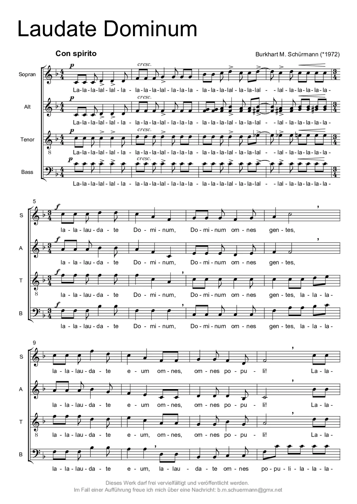 Laudate Dominum - Page 1