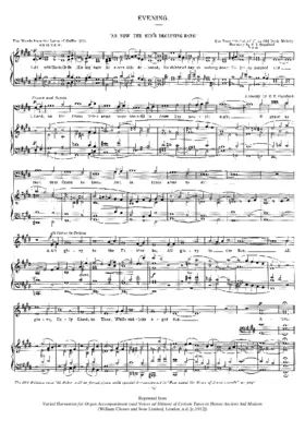 As now the sun's declining rays