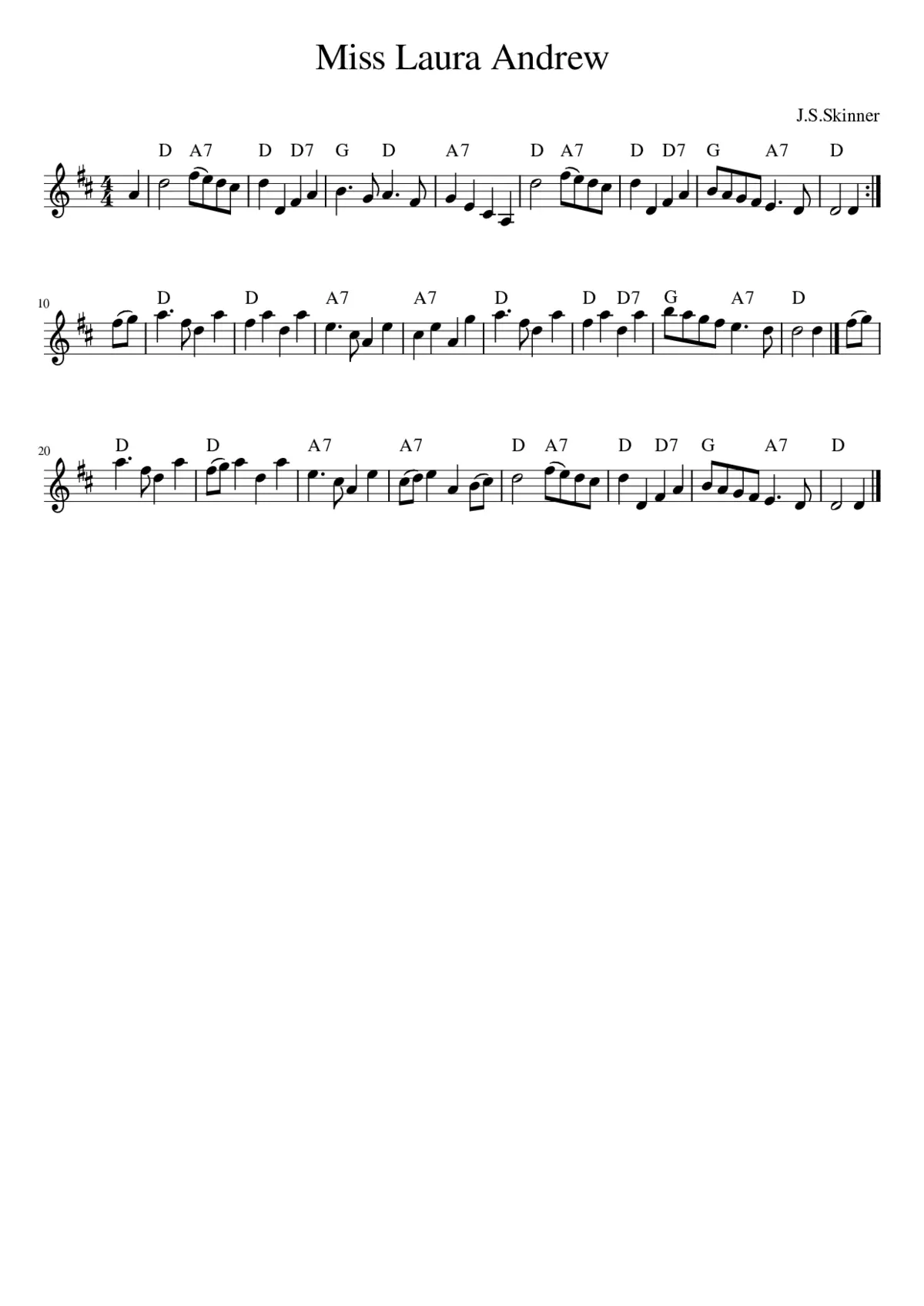 Miss Laura Andrew - Page 1