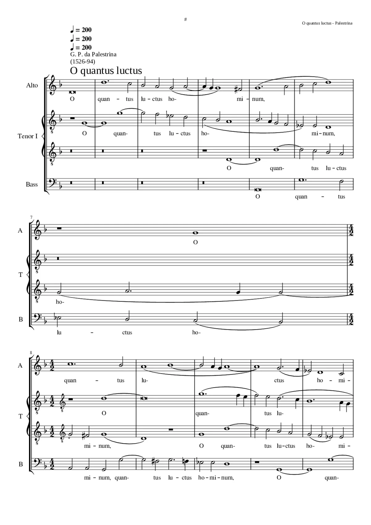 O quantus luctus - Page 1