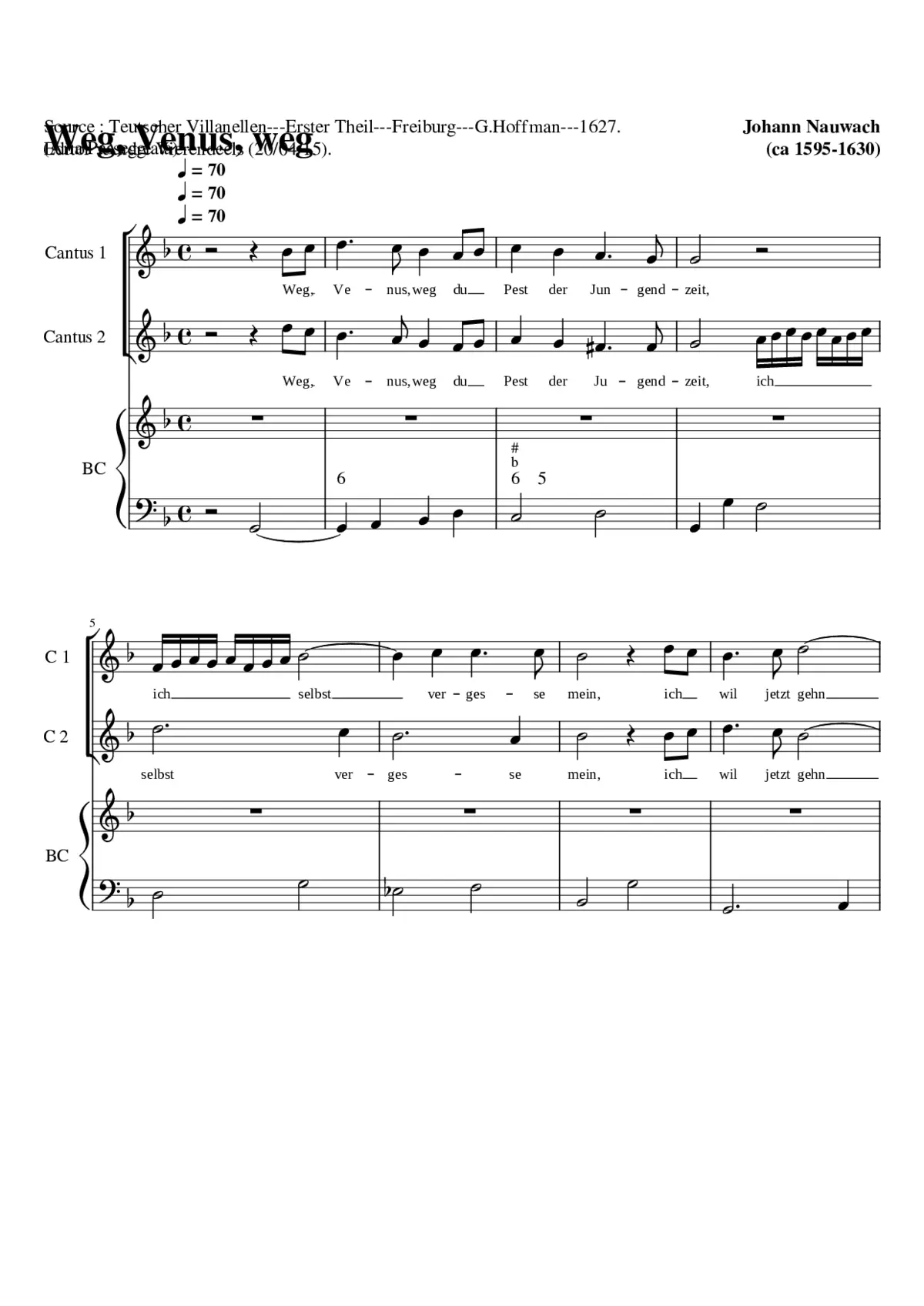 Weg Venus weg - Page 1