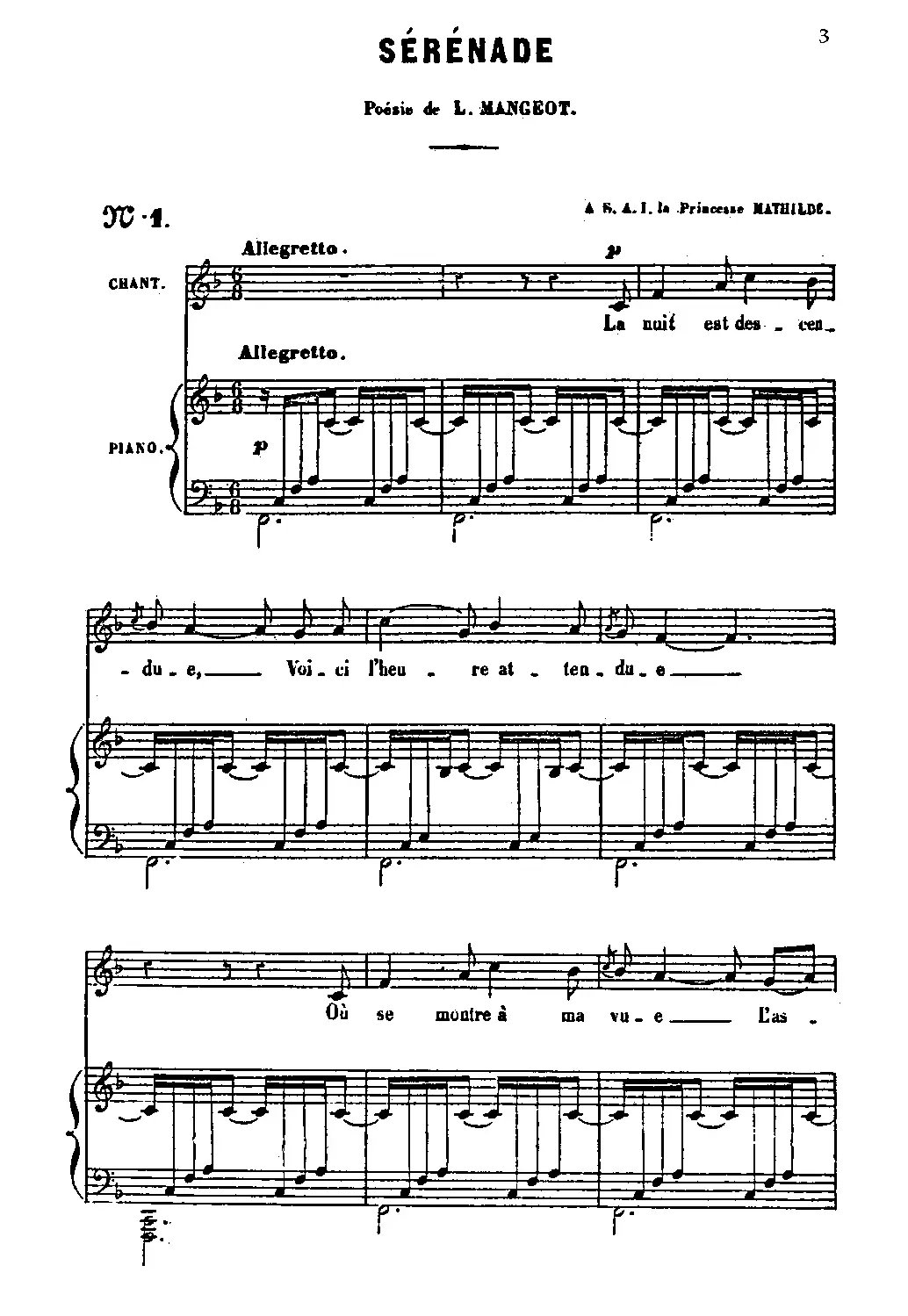 Sérénade - Page 1