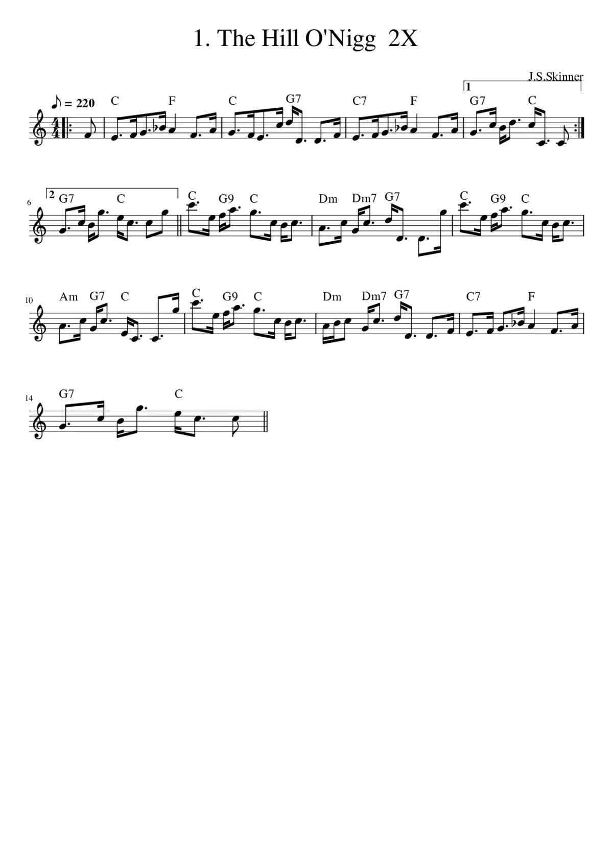 1. The Hill O'Nigg 2X - Page 1