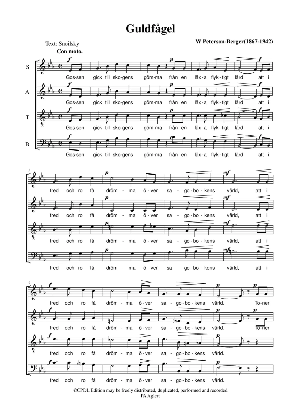 Guldfågel - Page 1