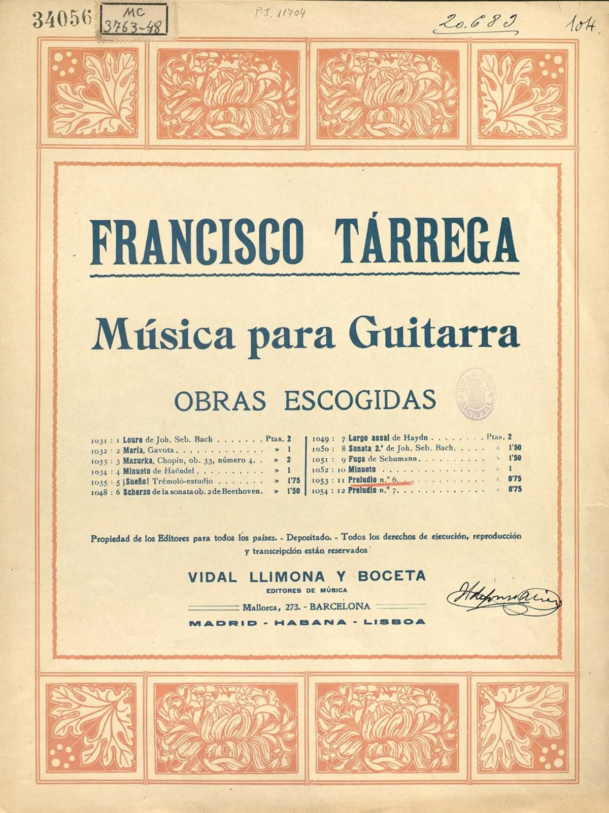 Pereludio No.6 - Page 1