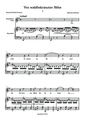 Von waldbekränzter Höhe