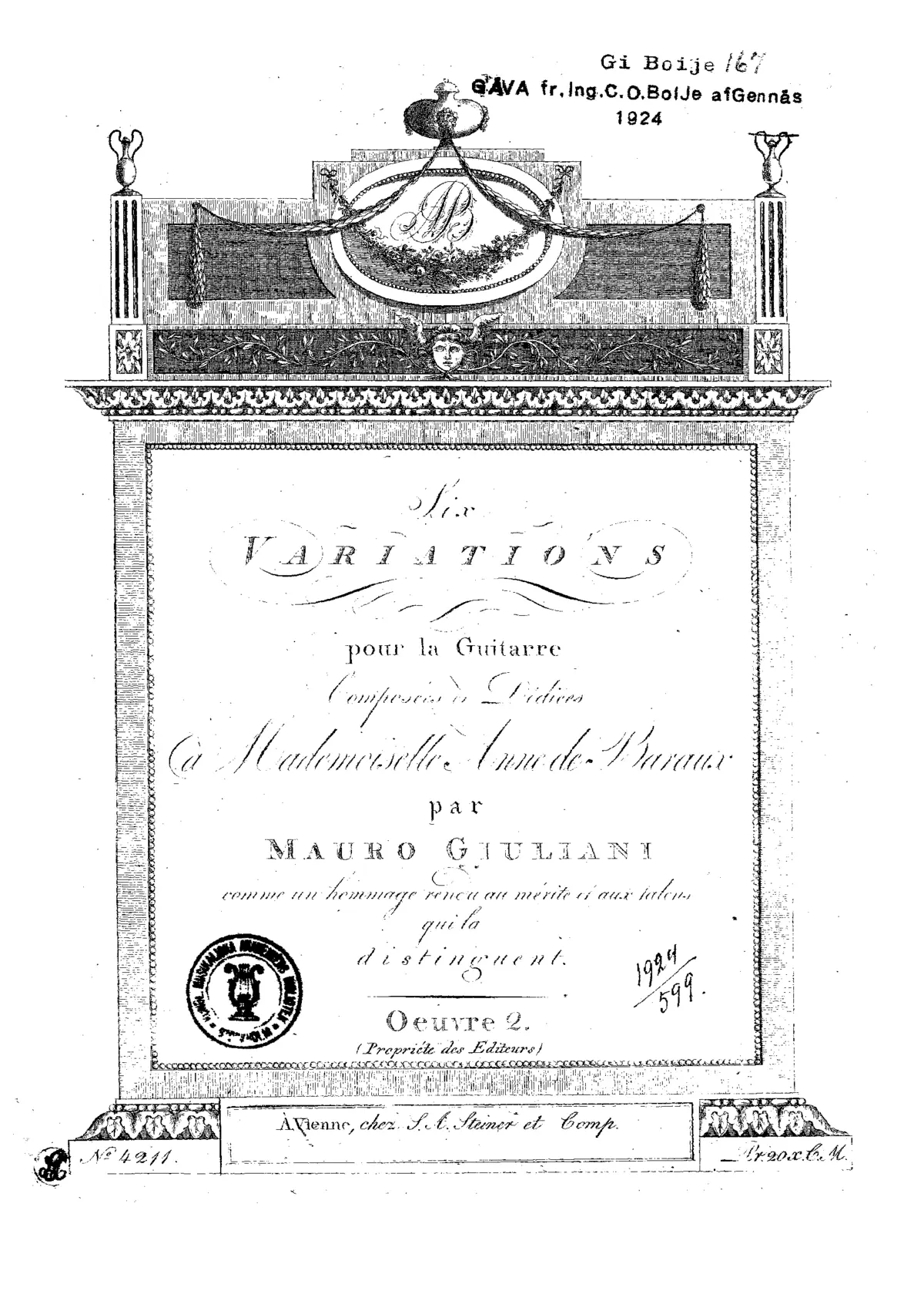 6 Variations, Op.2 - Page 1