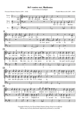 S'el vostro cor, Madonna