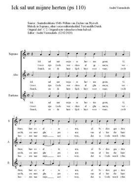 Ick sal uut mijnre herten