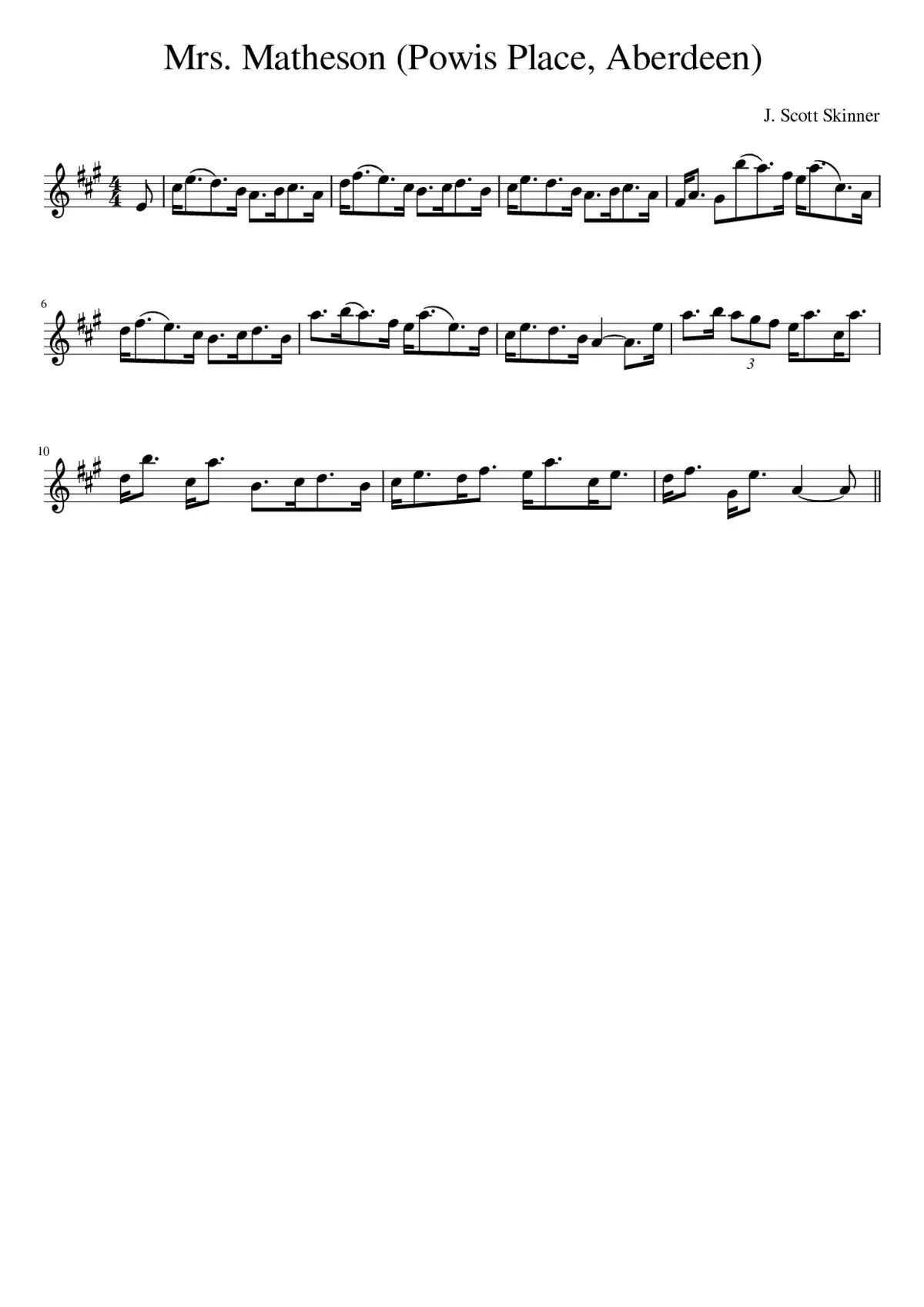 Mrs. Matheson (Powis Place Aberdeen) - Page 1