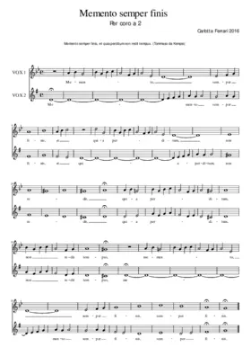 Memento semper finis