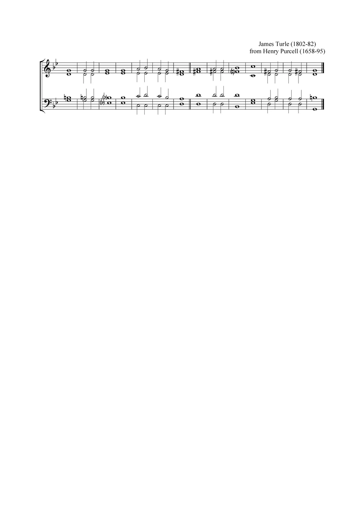 Double chant in G minor - Page 1