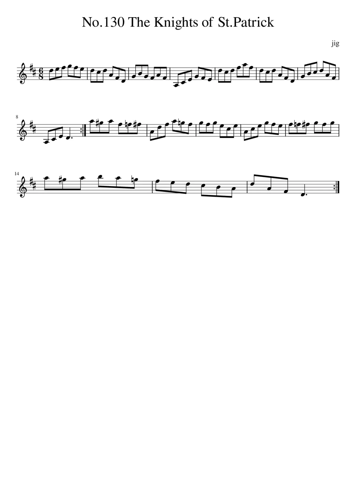 No.130 The Knights of St.Patrick - Page 1