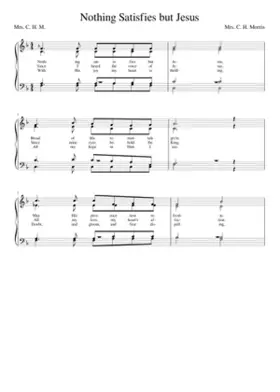 Nothing satisfies but Jesus (Morris)