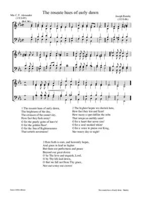 The roseate hues of early dawn