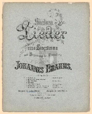7 Lieder - Page 1