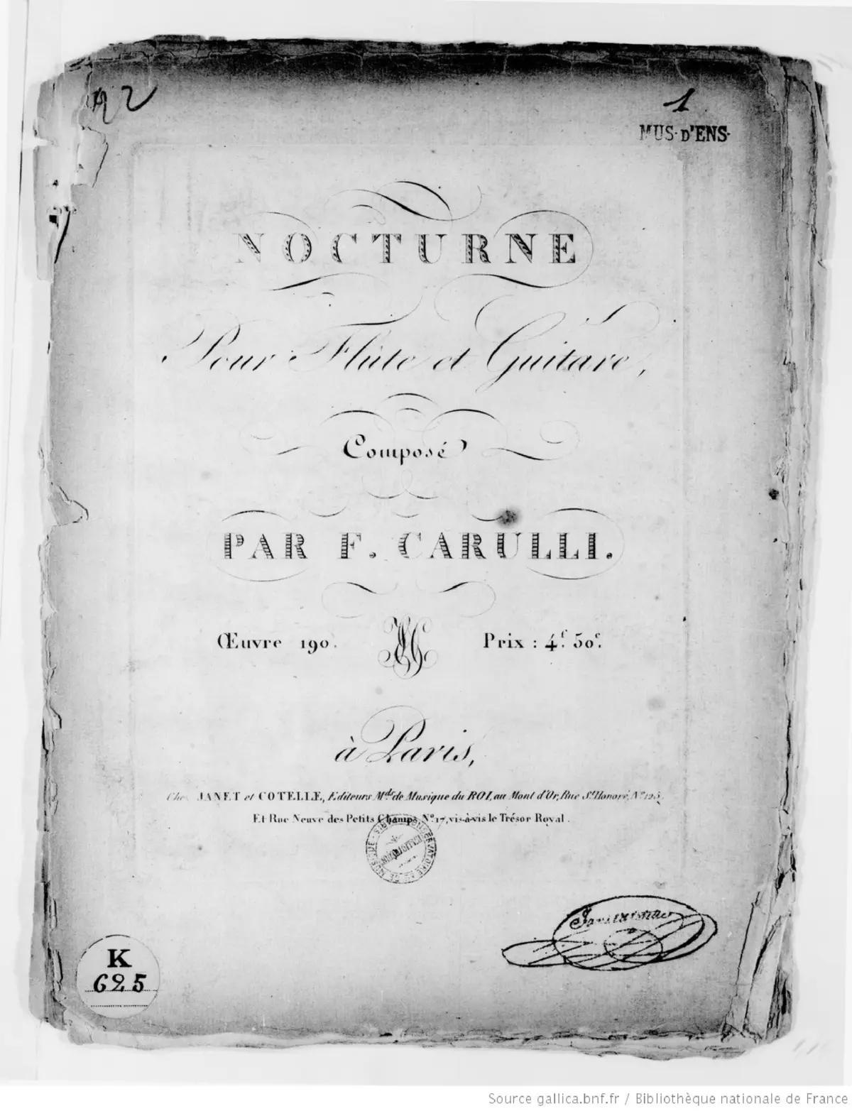Nocturne pour Flûte et Guitare - Page 1
