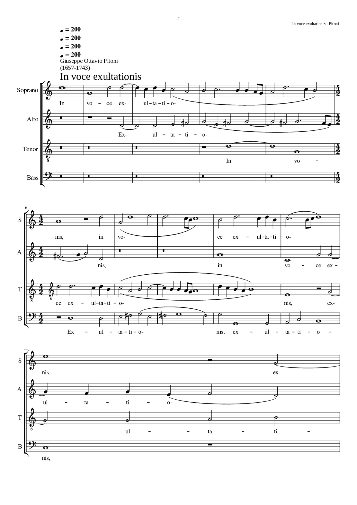 In voce exultationis - Page 1