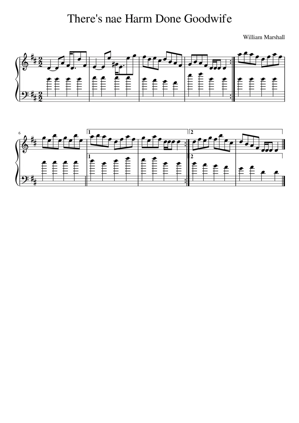 There's nae Harm Done Goodwife - Page 1