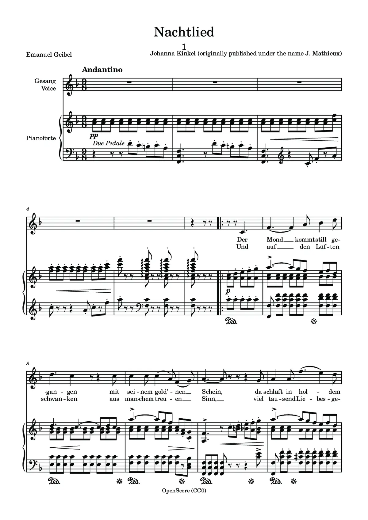 Nachtlied - Page 1