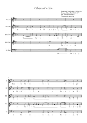 O beata Cecilia