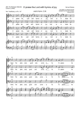 O praise the Lord with hymns of joy