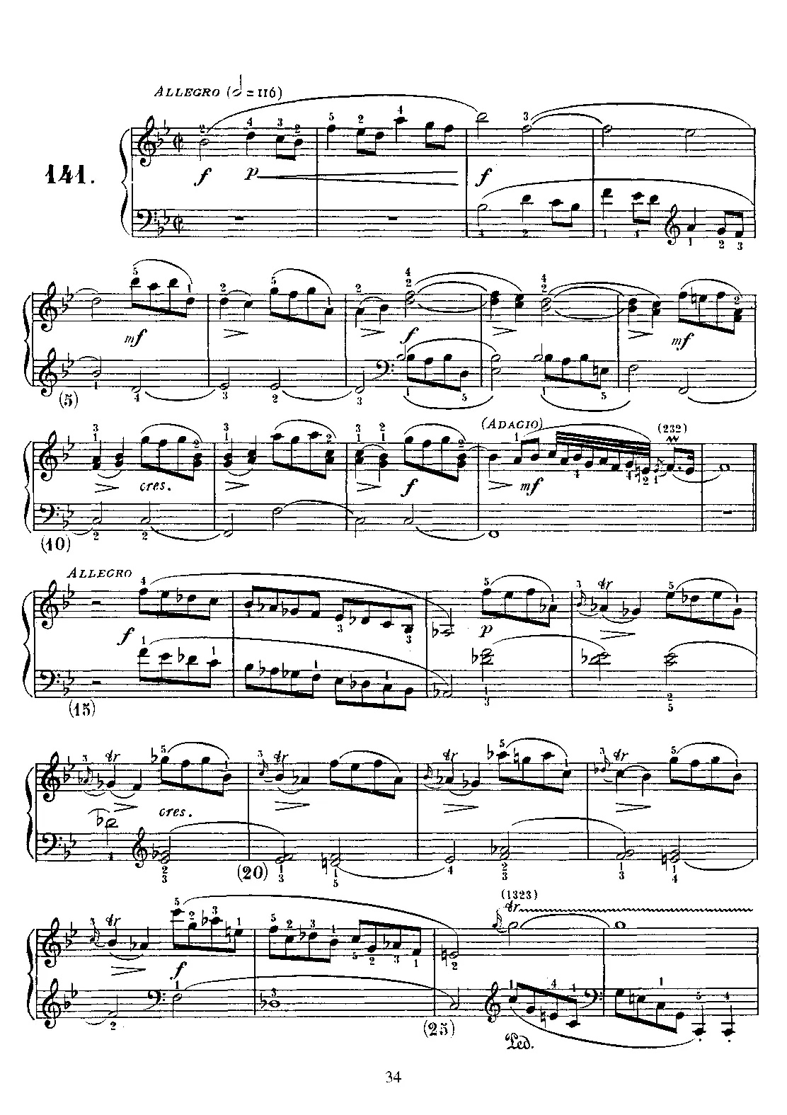 Keyboard Sonata in B-flat major - Page 1