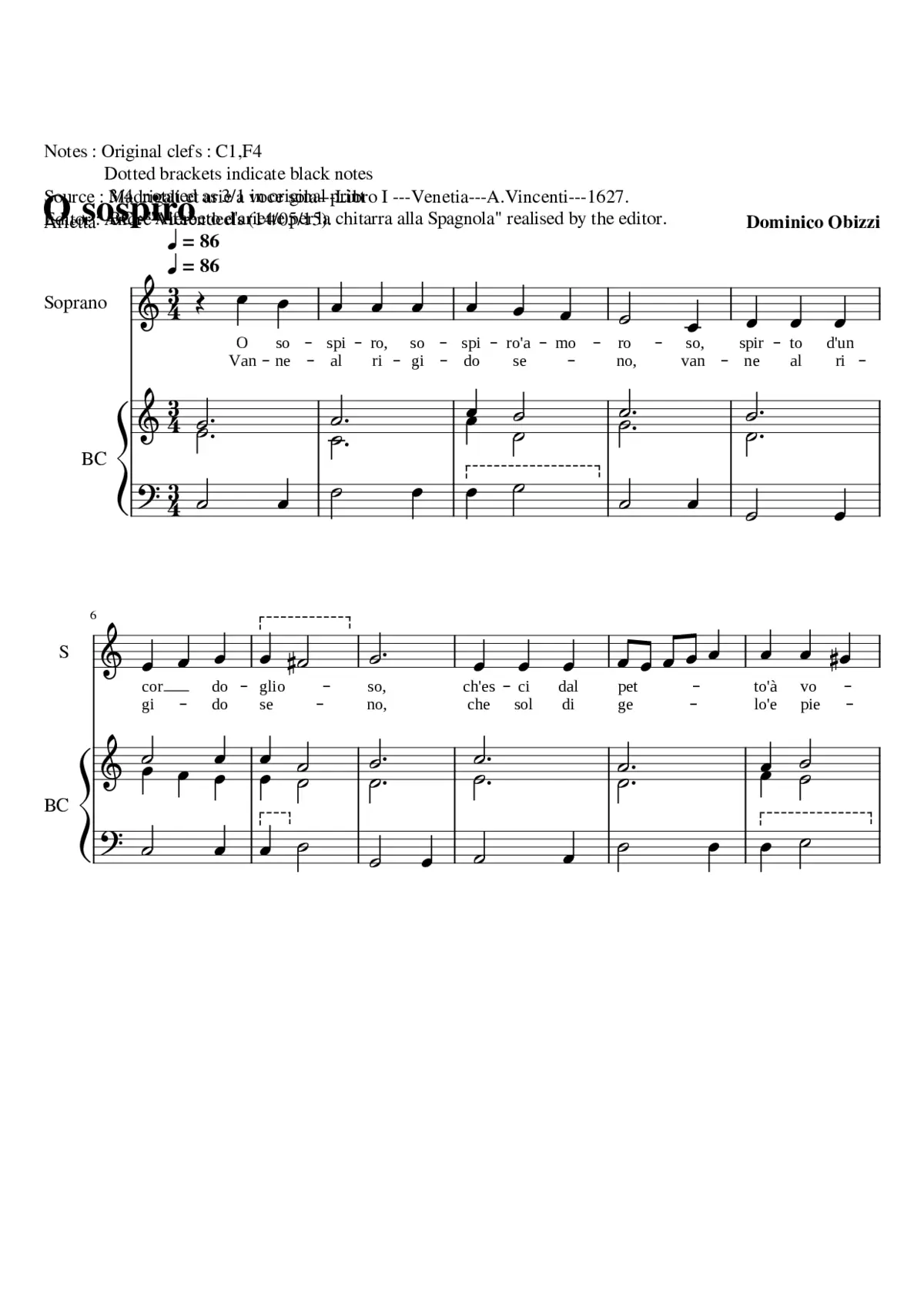 O sospiro'amoroso - Page 1
