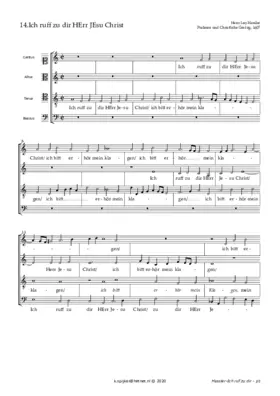 Ich ruf zu dir (motet a4)