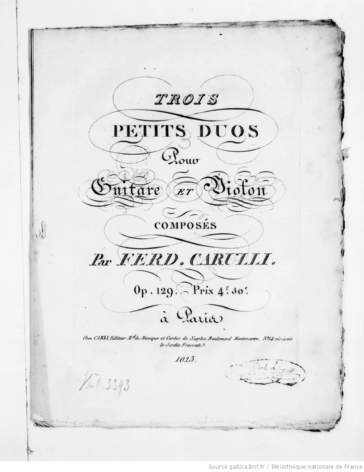 3 Petits Duos pour Guitare et Violon - Page 1