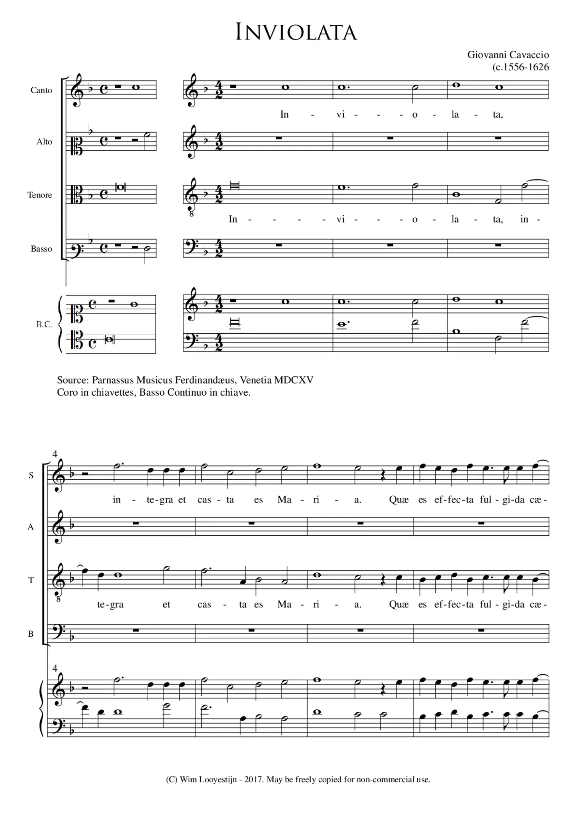 Inviolata integra - Page 1