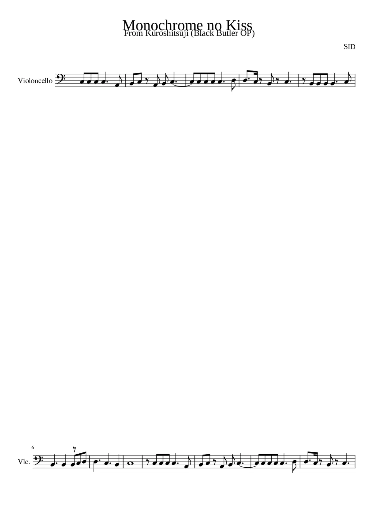 monochrome no kiss - Page 1