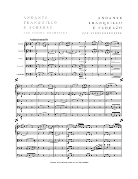 Andante tranquillo e scherzo