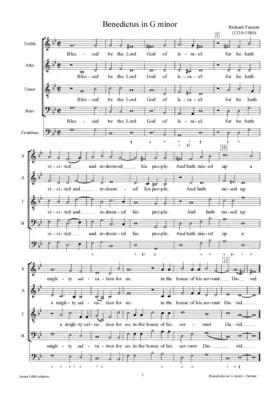 Benedictus in G minor